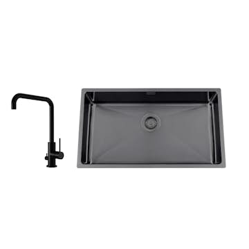 Disklåda Nordic Tech Titan 730 X med Köksblandare Steel Mood D