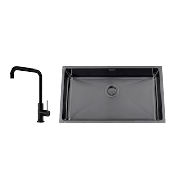 Disklåda Nordic Tech Titan 730 X med Köksblandare Steel Mood Shadow