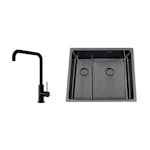 Disklåda Nordic Tech Titan 53 KHX Nickel med Köksblandare Steel Mood Shadow