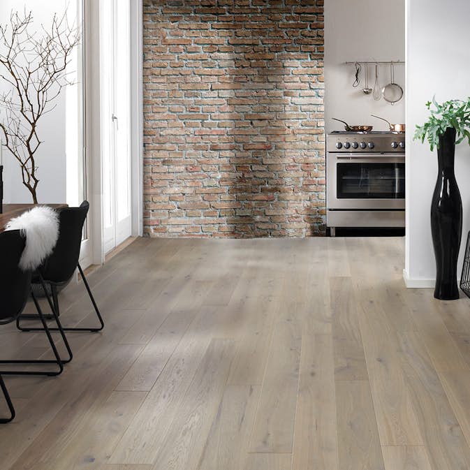 Parkettgolv Moland Burghley Wideplank Ek Grey Mattlack Brushed