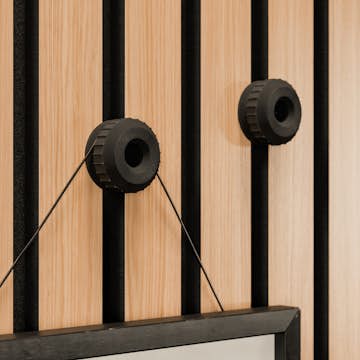 Tillbehör Akustikpanel Lundbergs Kreativ 2-Pack Tavelkrokar Svart