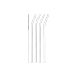 Sugrör Leonardo Glas Böjd 23 cm 4-pack med Borste