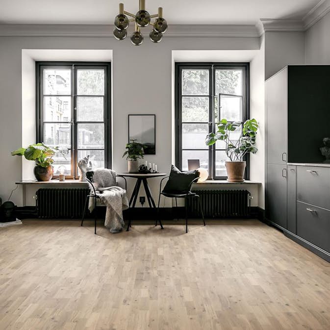 Trägolv Kährs Ek Crystal  3-stav Mattlack