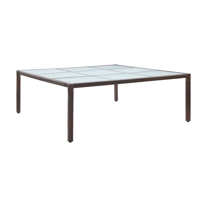 Trädgårdsbord VidaXL Konst Glas 200x200 cm