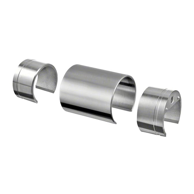 Koppling Herrljunga Ledstångsfabrik Rak Överliggare Inomhus 50 mm