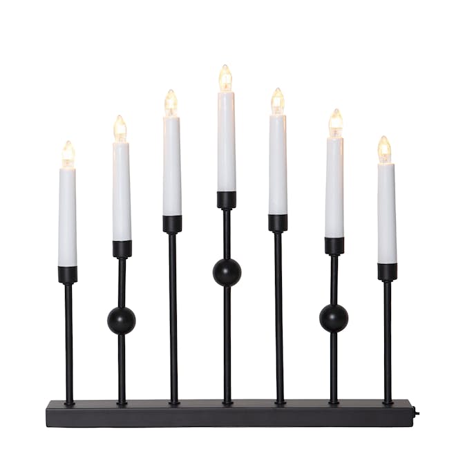 Ljusstake Star Trading Gustavo 7-armad Adventsljusstake