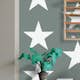 Tapet ESTAhome Stjärnor Grå/Grön