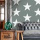 Tapet ESTAhome Stjärnor Grå/Grön