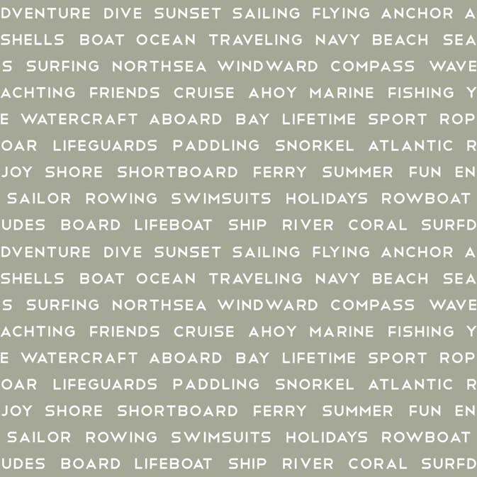 Tapet ESTAhome Maritima Strandtexter Militärgrön