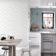 Tapet ESTAhome Tecknad Fisk Vit/Silver