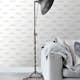Tapet ESTAhome Tecknad Fisk Vit/Silver
