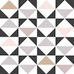 Tapet ESTAhome Grafiska Trianglar Vit Svart Grå/Antikrosa