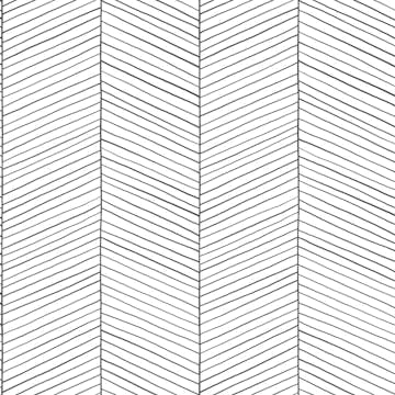 Tapet ESTAhome Fiskbensmönster Svart/Vit