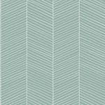 Tapet ESTAhome Fiskbensmönster Grå Mintgrön