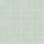 Tapet ESTAhome Art Deco Mintgrön/Vit