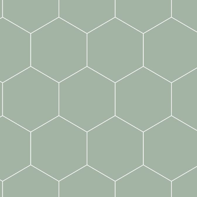 Tapet ESTAhome Vaxkakemotiv Grå/Grön/Vit