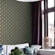 Tapet ESTAhome Art Deco EW139231 Non Woven, Mönstrad Mörkblå/Guld