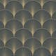 Tapet ESTAhome Art Deco EW139231 Non Woven, Mönstrad Mörkblå/Guld