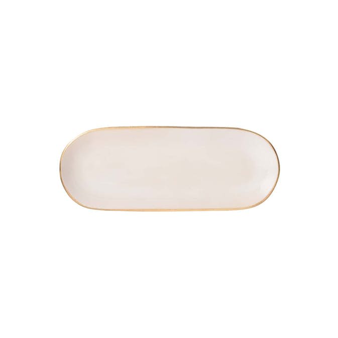 Serveringsfat Heirol x Nosse 30x12 cm Edge Ivory Gold