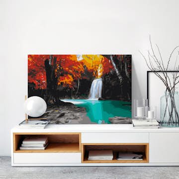 Gör-det-själv Målningar Arkiio Tree at the Waterfall