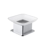 Tvålkopp Bemeta Fristående Krom/Glas