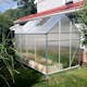 Växthus Metalcraft Rektangulär Aluminiumram med UV-Skyddad Kanalplast, 5,6 m²