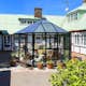 Växthus/Orangeri Metalcraft Hexagon Svart Aluminiumstomme med UV-Skyddat & Härdat Säkerhetsglas, 12,6 m²