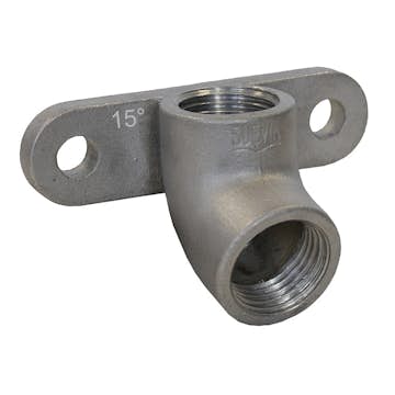 Ventilfäste Willab Rostfritt R15xR15 15°