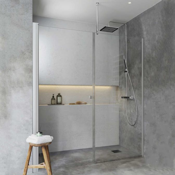 Duschdörr Hafa Igloo Pro Rak Dörr + Fast Vägg