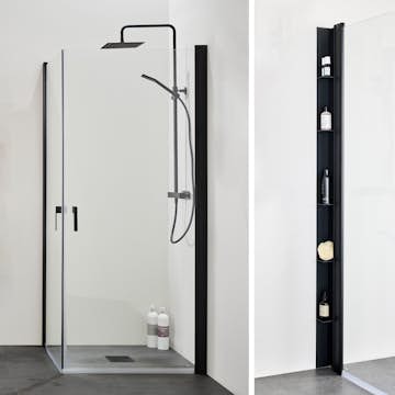 Duschpaket Hafa Duschhörn Igloo Pro med Duschhylla Place