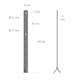 Stolpfot PLUS Universal Svart 2-pack