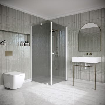 Duschhörn Hietakari Classic 146 Fast Vägg och Vändbar Dörr