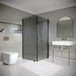 Duschhörn Hietakari Classic 146 Fast Vägg och Vändbar Dörr