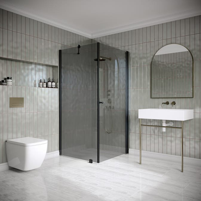 Duschhörn Hietakari Classic 146 Fast Vägg och Vändbar Dörr