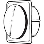 Tallriksventil Leif Arvidsson Rund Ram 282-160