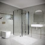 Duschhörn Hietakari Classic 147 Fast Vägg och Vikbar Dörr