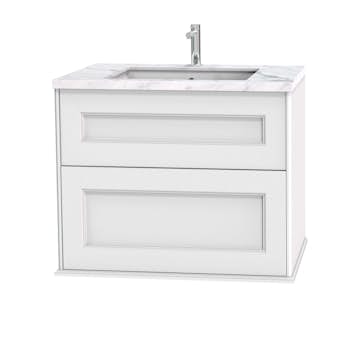 Tvättställsskåp Miller Badrum Kensington 80 med Lådor Vägghängd för Bänkskiva