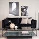 Soffbord furniture/fashion Maglehem Svart Vardagsrumsbord i Glas/Stål 130x60cm