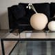 Soffbord furniture/fashion Maglehem Svart Vardagsrumsbord i Glas/Stål 130x60cm