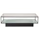 Soffbord furniture/fashion Maglehem Svart Vardagsrumsbord i Glas/Stål 130x60cm