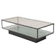 Soffbord furniture/fashion Maglehem Svart Vardagsrumsbord i Glas/Stål 130x60cm