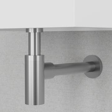 Vattenlås Scandtap Style i Rostfritt Stål för Handfat