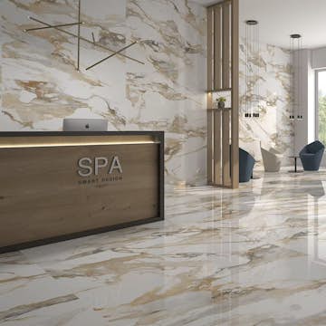 Klinker Tenfors Crash Beige Marmor 60x60 cm