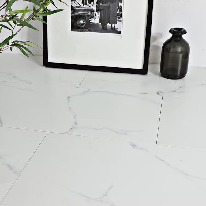 Klinker Tenfors Calacatta Blanco Matt Marmor 30x60 cm