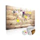Anslagstavla Arkiio World Map Wooden Oceans
