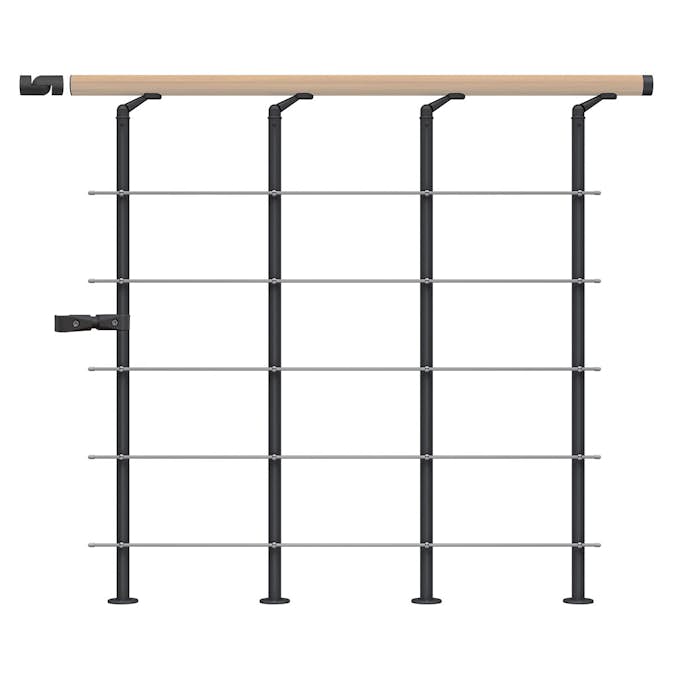 Skyddsräcke Dolle Style6 Ek Vit Oljad Start