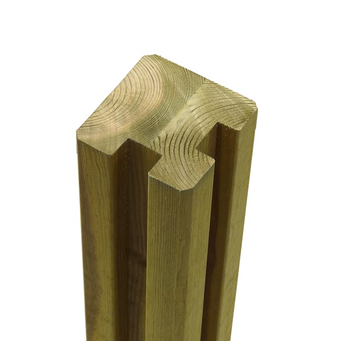 Omlimmade Hörn stolpar PLUS 2 spor - 9x9x188 cm