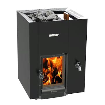 Vedeldad bastuugn Harvia Linear 22 GreenFlame RS