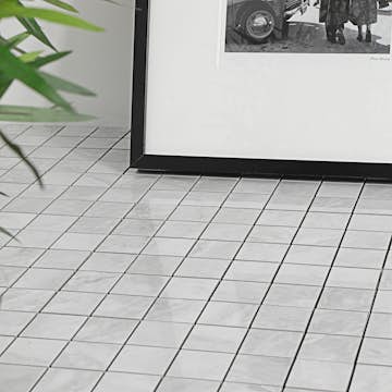 Mosaik Tenfors Silke Gris Marmor Blank 5x5 cm