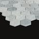 Mosaik Tenfors Marmor Heagon Rocky Grey 5x5 cm